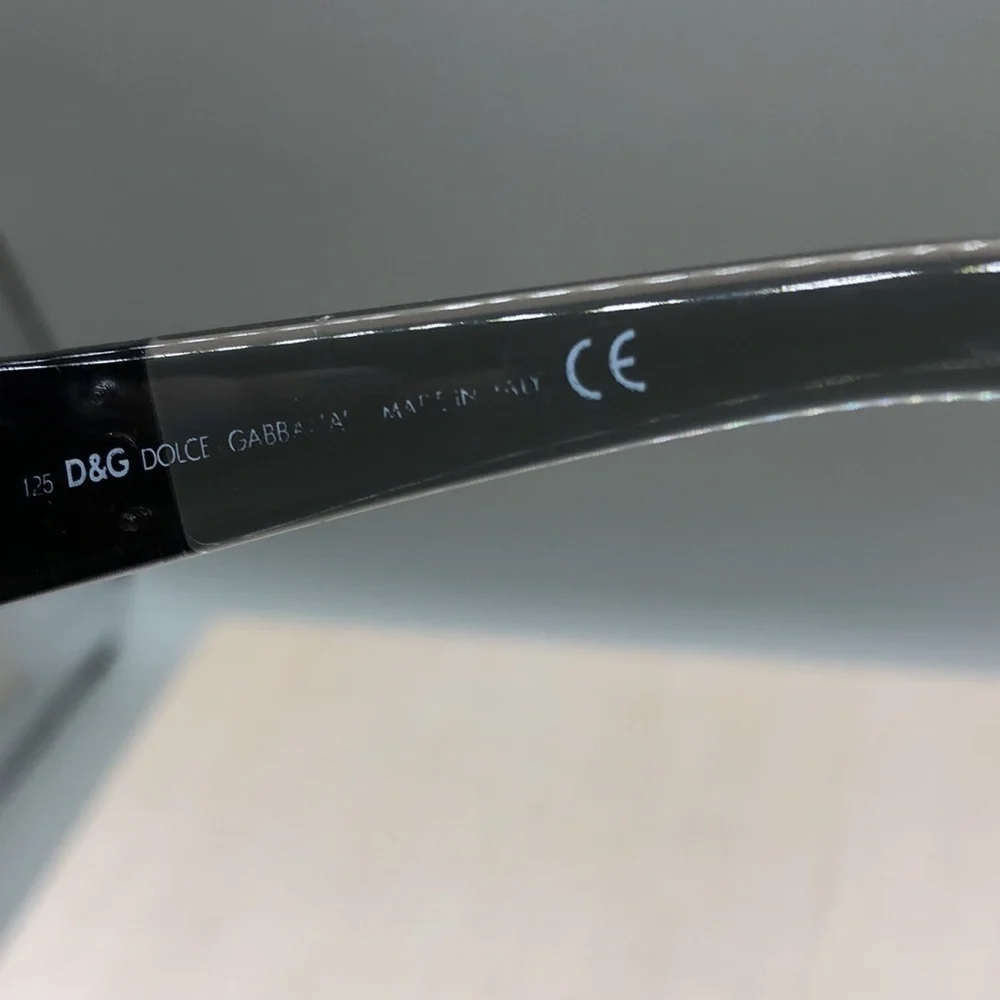 Dolce & Gabbana D&G 2075S 787 61-13-125 Sunglasses Black Italy Unisex